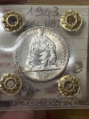 Moneta vaticano papa pio - moneta, 5