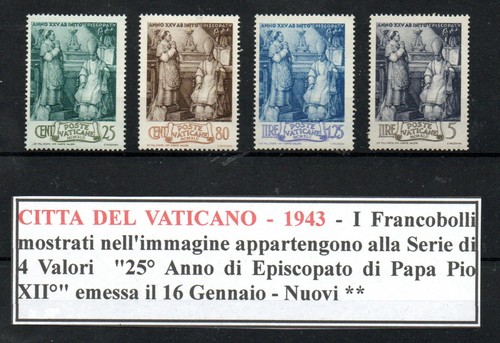 Vaticano 1943 25 anno - vaticano,