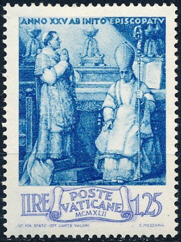 Vaticano mi94 mnh 1943 nunzio - #mi94,